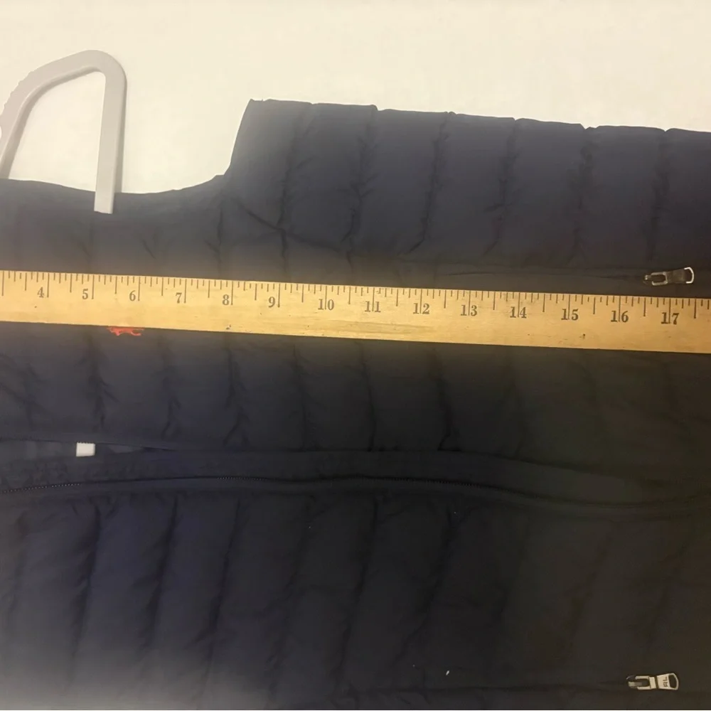 Polo Ralph Lauren Youth‎ Boys Down Vest Size 7 Blue Full Zip Red Pony
